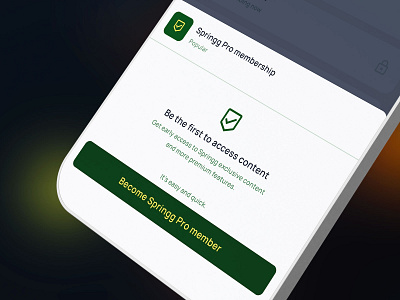 Springg app | Personal project app branding design minimal mockup product ui ux