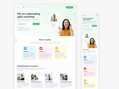 Coaching website - Website design & mobile crypto website design dailyui design dribbble e commerce design freshworks design illustration landing page design nft design saas landing page saas website saas website design travel website typography ui ui ux design uidesignpatterns ux webdesign website design