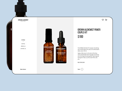 Grown Alchemist website redesign app design beauty cosmetics design fashion ui ui designer ux designer web designer website
