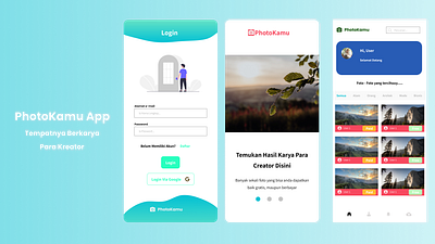 PhotoKamu Onboarding Redesign app design typography ui ux