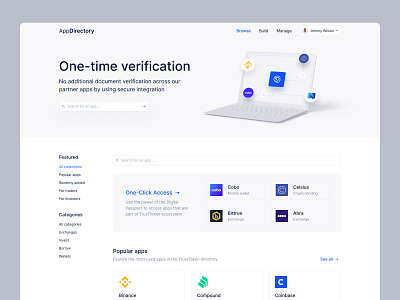 Verification platform app blockchain business crypto design interface key password product ui ux verification