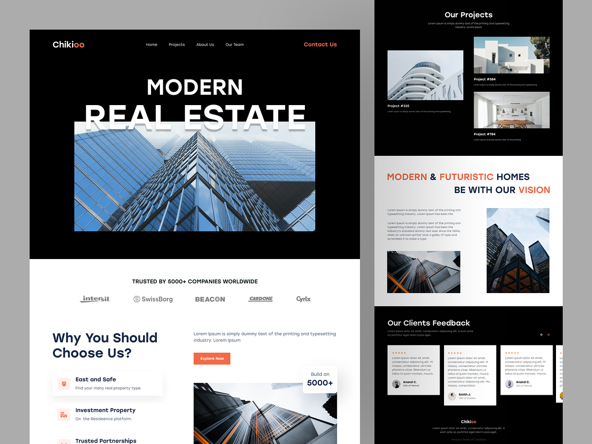 Luxury Real Estate Website by Jawad on Dribbble