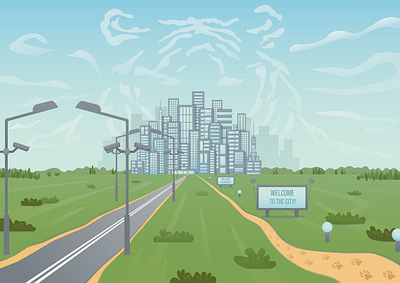 А city guarded by a tiger 2022 2022 год blue water tiger camcorders city design graphic design illustration road to town symbol of the next year tiger urban environment year of the blue water tiger year of the tiger городская среда иллюстрация города облака как тигр природа символ 2022 года тигр