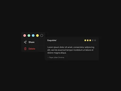 Dark Mode Components app component dark dark mode design experience flat interface minimal ui ux