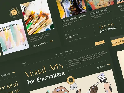 Art Agency Website Design @uiux @webdesign @prototyping @uxui @web @prototyping @uxui @webdesign @prototyping design