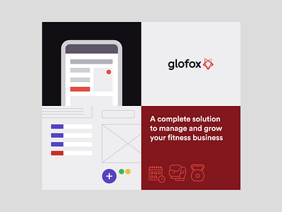 Glofox - Branding Animation animation b2b bbagency brand branding fitness graphic design gym management illustrations interaction logo motion graphics patterns product design saas ui ux video visual identity website design