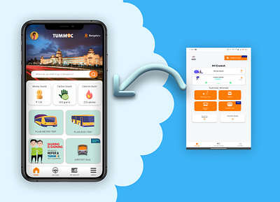 TUMMOC APP REDESIGN app cleartrip commute design india ixigo mobile ride tummoc ui ux vacation yatra