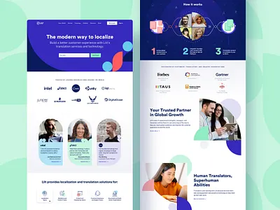 Lilt - Homepage homepage icons landingpage lilt shapes technology translation web website
