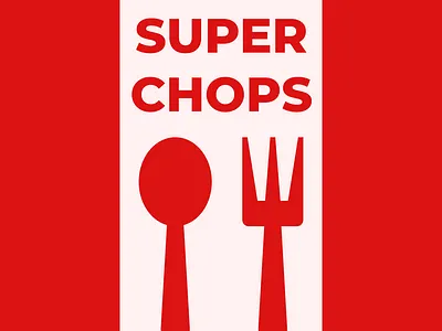 Super Chops Logo branding icon illustration logo ui