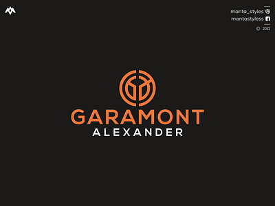 GARAMONT ALEXANDER app branding design icon illustration letter logo minimal ui vector