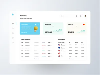 Dashboard Page UI admin clean dashboard finance financial graph minimal panel statistics ui ux web web app