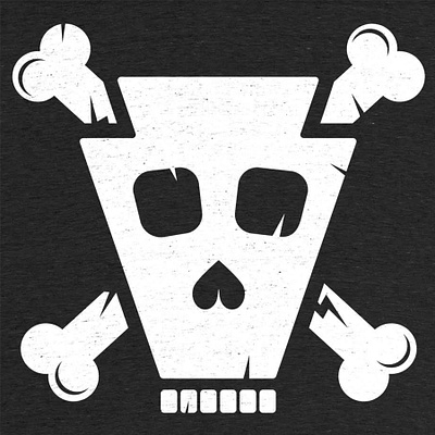 Keyskull and Crossbones apparel blackandwhite bone bones crossbones design graphic graphic design icon illustration keystone shirt shirts skull