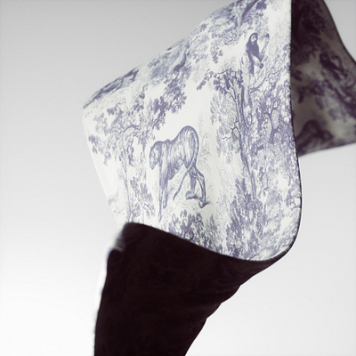 Dior Pattern Cloth 3d 3dart 3dmodel animation animation art beauty c4d cinema4d cloth design dior model motion art motion graphics nft octane pattern
