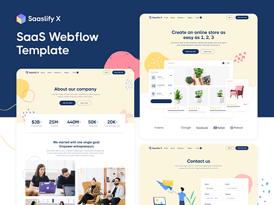 Presentation | Saaslify X - SaaS Webflow Template b2b saas b2c saas home homepage landing landing page landingpage saas software software as a service tech tech startup technology template web design webflow website wedesign