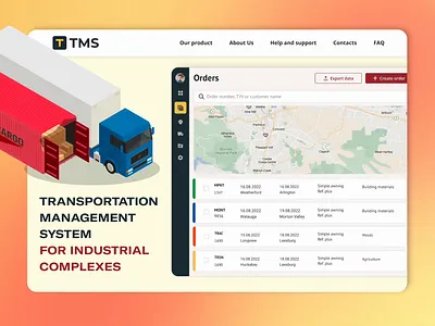 TMS platform and electronic queue systems for industrial complex app branding design graphic design illustration logo typography ui ux vector