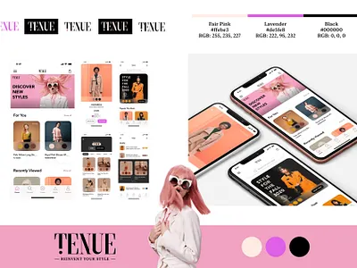 TENUE App Design animation art artist branding design drawing illustration logo ui vector