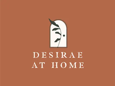 Desirae at Home Logo burnt orange diy door logo mom