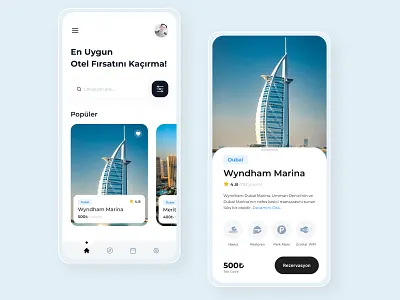 Travel Mobile App design ux uı