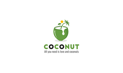 Modern Minimalist Coconut logo branding coconut design coconut logo conceptual design graphic design icon logo logo design luxury modern minimalist professional unique vector