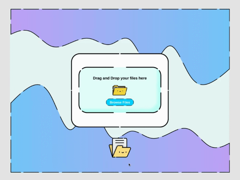 Daily UI :: 031 File Upload 031 cute daily ui design figma file gif prototype smile