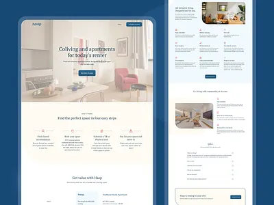 Haap Living | Landing Page landing page product design ui ui design uiux user interface ux web web design website ui ux design