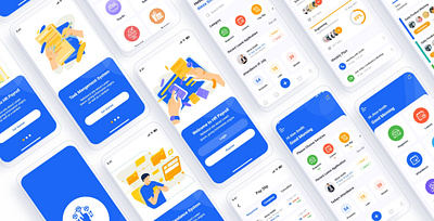 HR Payroll Mobile App UI app ui attendance card ui hr app ui hr management hr mobile app hrms leaves mobile app ui payroll app payroll management project management smart hr task management ui ui design