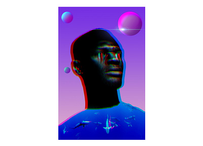 Just Breathe collage graphic design