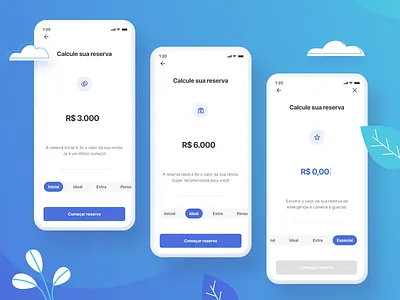 Investments | Mobile App app art direction bank blue creative credit design flow illustration mobile money ui ux