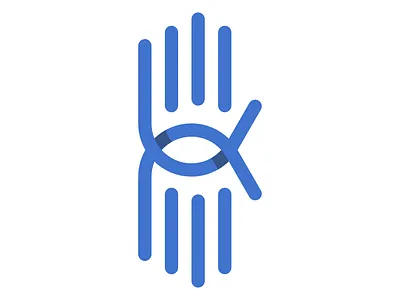 Hand + Fish Logo 0 1 2 3 4 5 6 7 8 9 a b c d e f g h i j k l christian clean fish hand jesus layers line lineart m n o p q r s t u v w x y z perspective shadows simple symbol