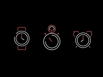 Time elements set 1 adobe aftereffects design flat graphic design icon illustration minimal motion graphics time ui