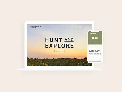 Trail Ranch Outfitters Website site ui web web design website