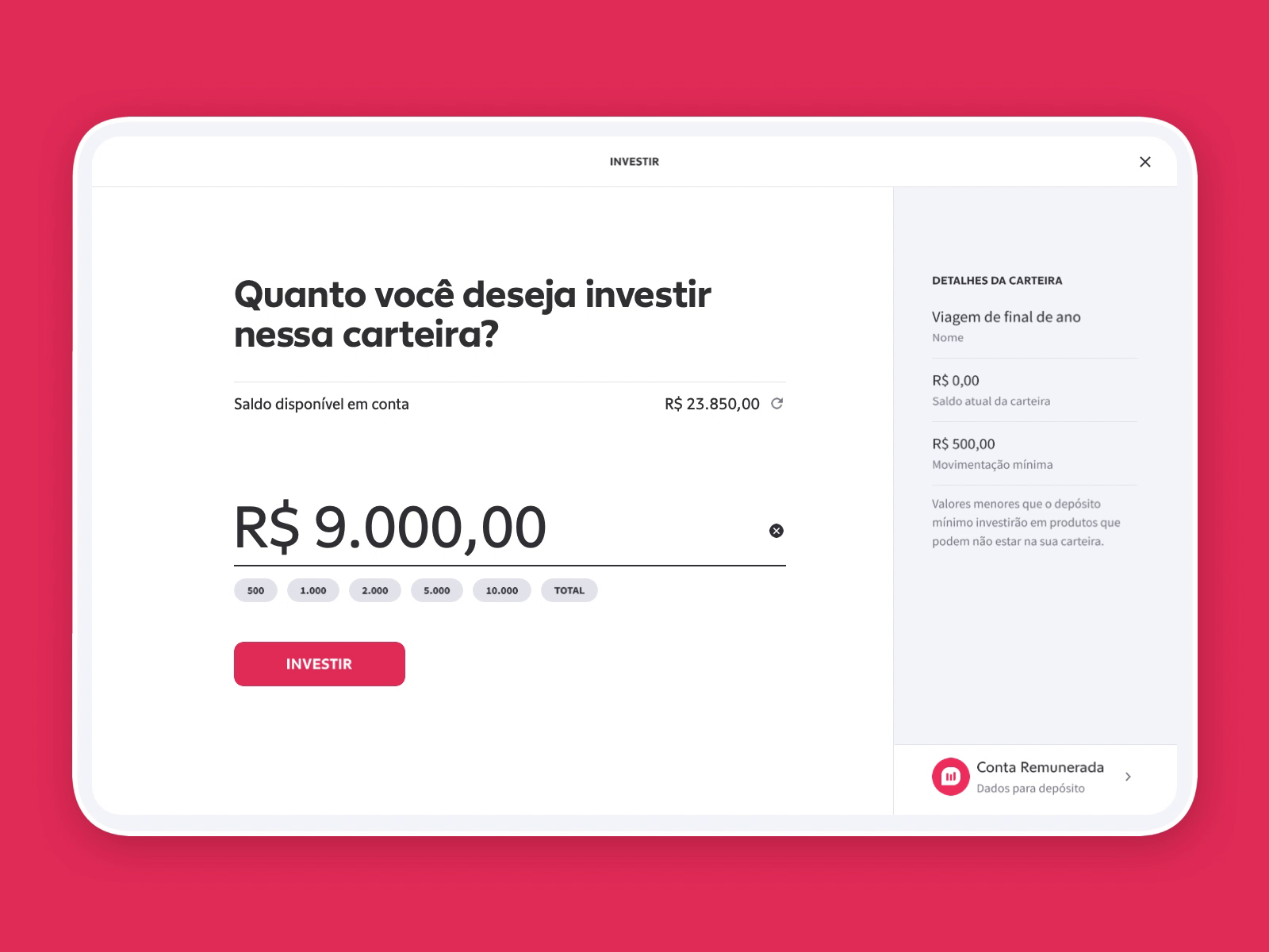 Warren - Investimento em carteiras