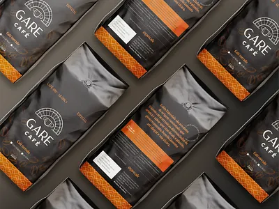 Gare Café Packaging brand brown café choco chocolate coffee embalagem logotype packaging