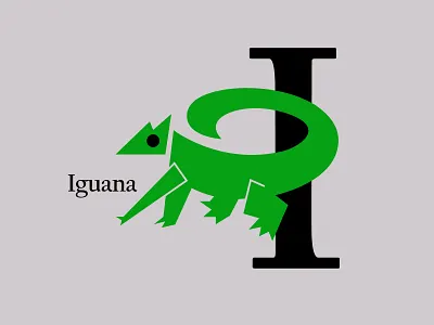 Letters of the Alphabet - I alphabet appicons applogos cleanlogos emblems favicons icons iguana iguanalogos lizard lizardlogos logos marks minimallogos modernlogos simplelogos symbols whatsnew