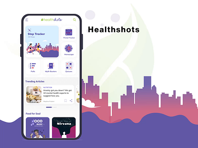 Onething Design | Healthshots App android app health app healthy lifestyle ios app landing page mobile app mobile app design ui uidesign uiux ux ux design uxui