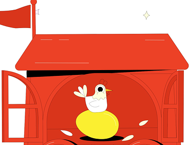 Sheesh 😵‍💫 2d animation character chicken gif illustration motion train