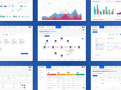 DataBurst - Concept for IT Management Software app branding design ui ui design