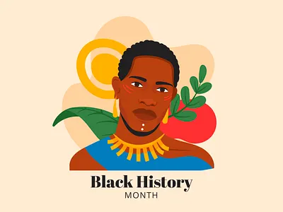 Black History Month black colorful ethnic history illustration men people vector