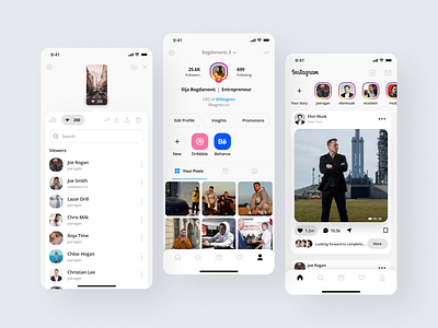 Instagram Redesign application instagram mobile mobile app mobile design redesign trend ui ui design uiux uxdesign