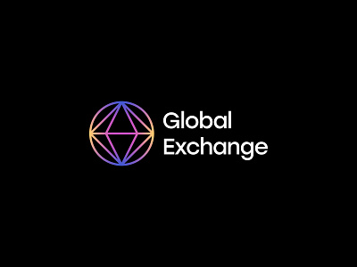 Global Exchange Logo Design Concept app bitcoin blockchain brand identity crypto trading cryptocurrency platform currency trade exchange finance fintech branding global graphic design iconic logo investment logotype modern logo design simple logomark stock technology brand designer wallet