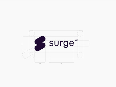 Surge Logotype ai labeling logotype monogram nlp s