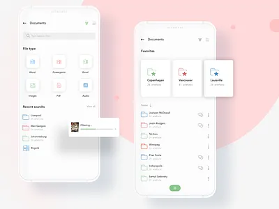 File manager responsive colors ui ux