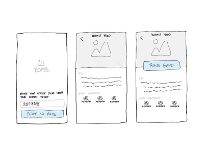 Rating App Sketches app app ui daily ui design design challenge graphic design illustration ipad low fidelity modern noteshelf rating app sketching user experience user interface voting app wireframe