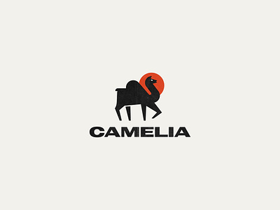 CAMELIA animal camel caravan dessert flat geometric hump journey mark nature sun