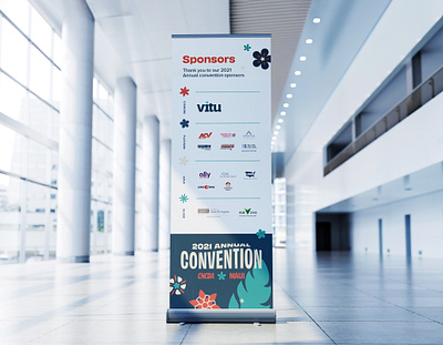 Sponsor Sign | CNCDA Convention banner floor sign logo soup sponsor sign sponsors