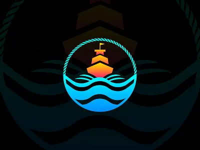 Ship Logo best logo big ship logo brand identity cargo ship logo creative logo flat logo logo and branding minimal logo minimalist logo modern logo professional logo ship logo