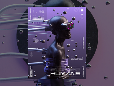 Future Humans || New Collection 3d 3d art abstract art collection design figma illustration motion motion design motion graphics nft poster typography typography design ui uidesign uiux web design webdesign