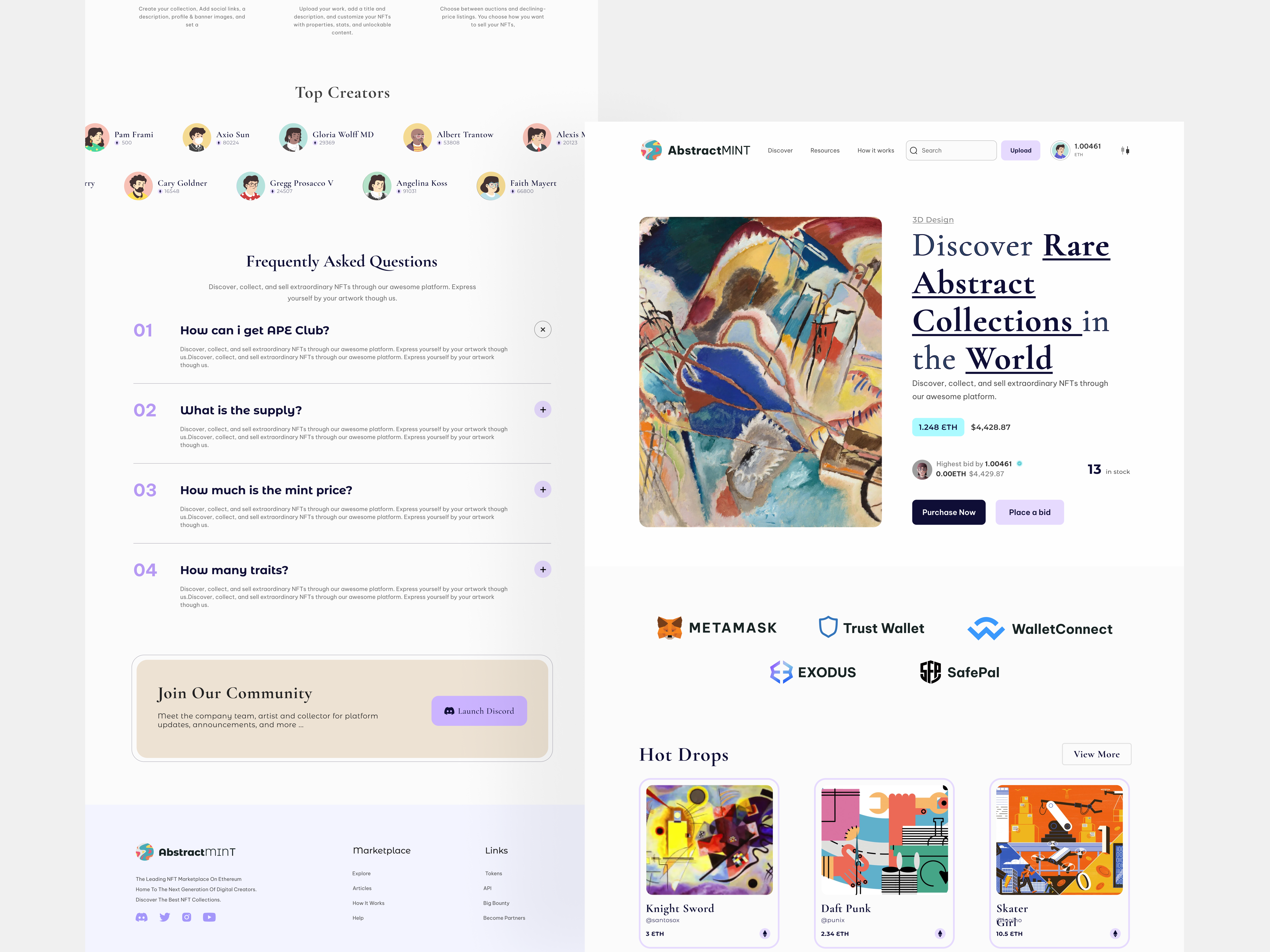NFT Landing Page