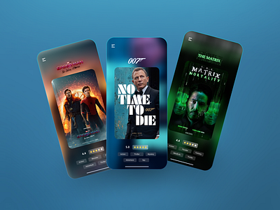 Movie Schedule App UI app chinema graphic design jamesbond matrix minimal movie movies spiderman ui ui design uidesigns