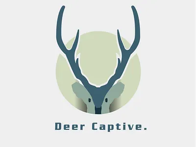 Deer Captive animal branding illustration logo vector